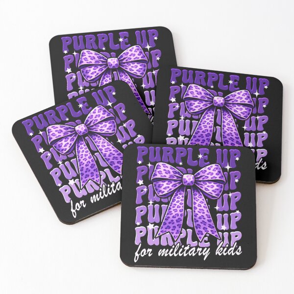 Item preview, Purple Up for Military Kids Military Child Month Coquette Bow designed and sold by BlightedArt.