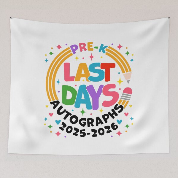 Item preview, Last Day of Pre-K 2025 2026 Autograph Preschool Graduation Kids Last Day School designed and sold by gunaone-design.
