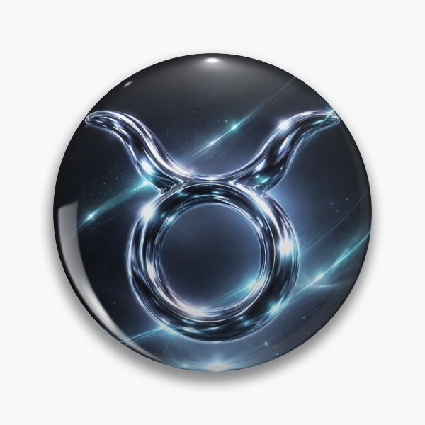 Item preview, Taurus Zodiac Symbol Dark Aesthetic Chrome Design | Luxury Horoscope Art | Taurus Season Gift | Astrology Minimal Sign designed and sold by Bonitivity Zodiacs.