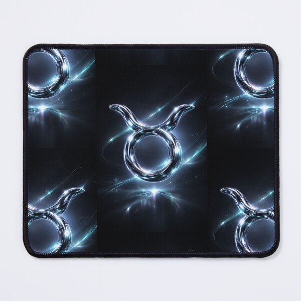 Item preview, Taurus Zodiac Symbol Dark Aesthetic Chrome Design | Luxury Horoscope Art | Taurus Season Gift | Astrology Minimal Sign designed and sold by Bonitivity Zodiacs.