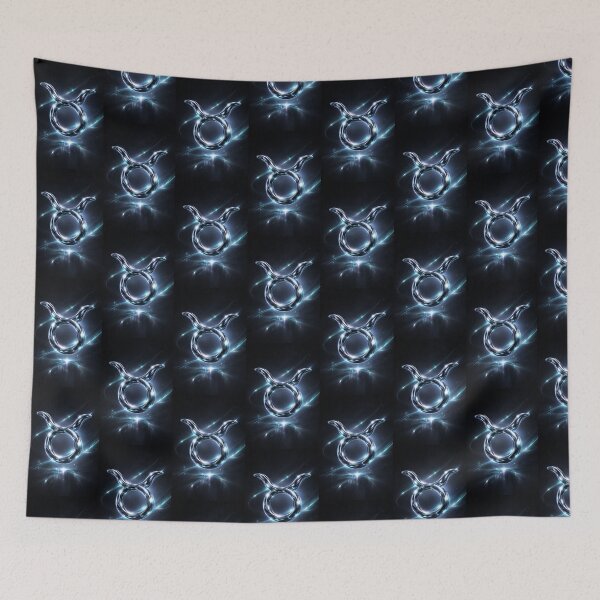 Item preview, Taurus Zodiac Symbol Dark Aesthetic Chrome Design | Luxury Horoscope Art | Taurus Season Gift | Astrology Minimal Sign designed and sold by Bonitivity Zodiacs.
