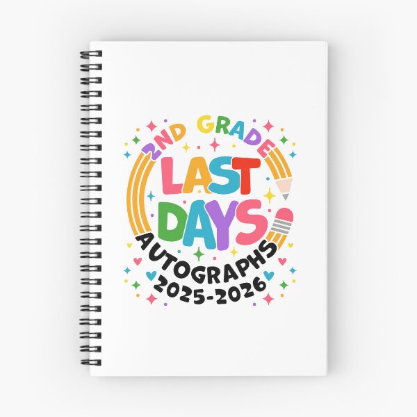 Item preview, Last Day of 2nd Grade 2025 2026 Autograph Design Second Grade Graduation Last Day School designed and sold by gunaone-design.