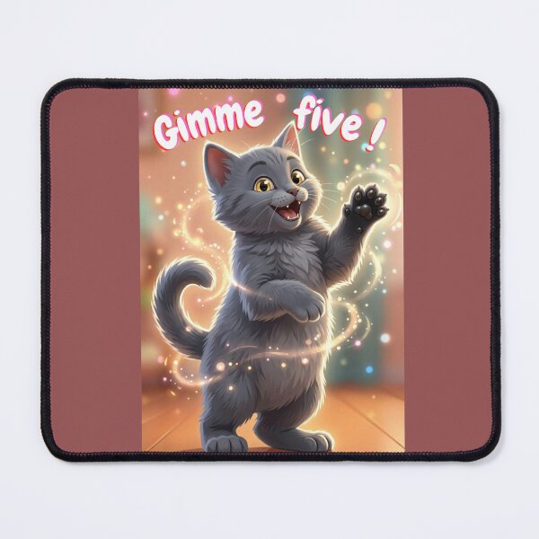 Item preview, Magical High Five Gray Kitten designed and sold by HALYNA070824.