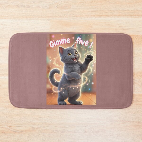 Item preview, Magical High Five Gray Kitten designed and sold by HALYNA070824.