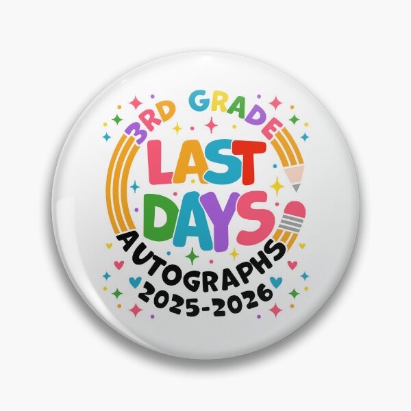 Item preview, Last Day of 3rd Grade 2025 2026 Autograph Design Third Grade Graduation Last Day School designed and sold by gunaone-design.