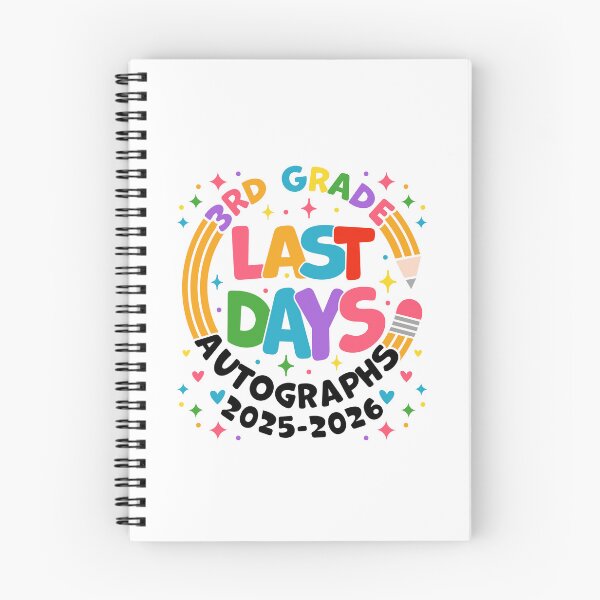 Item preview, Last Day of 3rd Grade 2025 2026 Autograph Design Third Grade Graduation Last Day School designed and sold by gunaone-design.