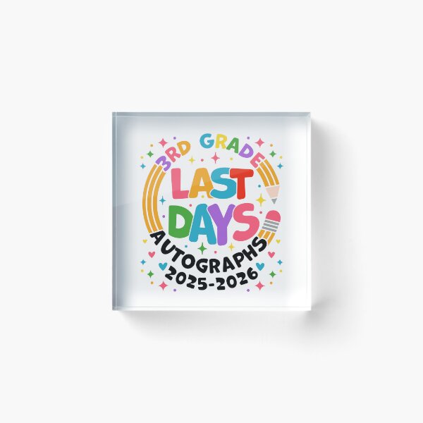 Item preview, Last Day of 3rd Grade 2025 2026 Autograph Design Third Grade Graduation Last Day School designed and sold by gunaone-design.
