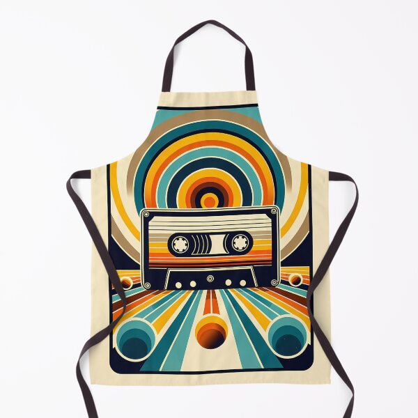 Item preview, Retro cassette with geometric rainbow lines designed and sold by InkSmithery.