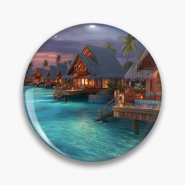 Item preview, Tropical Paradise: Stunning Overwater Bungalows designed and sold by Artessie.