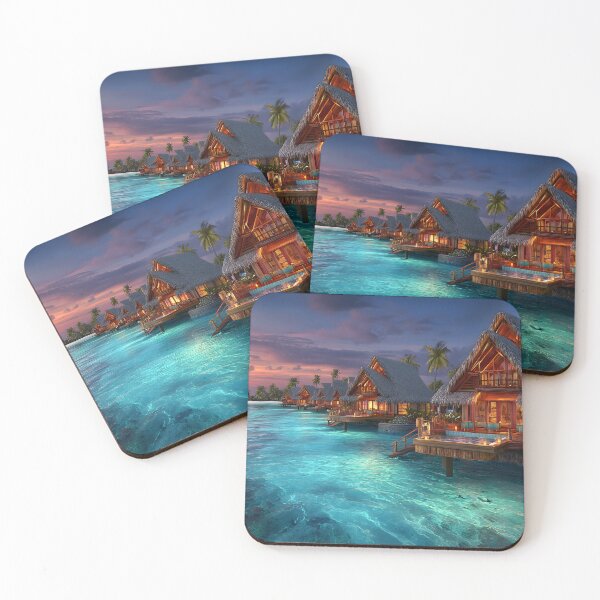 Item preview, Tropical Paradise: Stunning Overwater Bungalows designed and sold by Artessie.