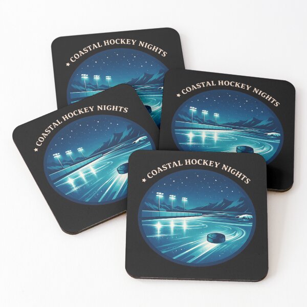 Item preview, ice hockey-coastal hockey nights designed and sold by Rally Forge.
