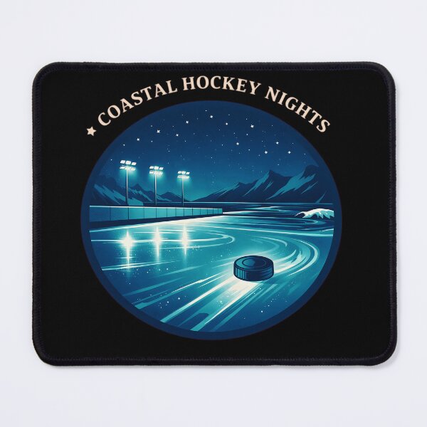 Item preview, ice hockey-coastal hockey nights designed and sold by Rally Forge.
