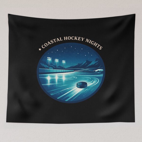 Item preview, ice hockey-coastal hockey nights designed and sold by Rally Forge.