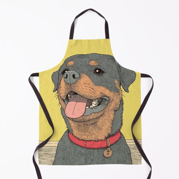 Item preview, Smiling Rottweiler with Red Collar designed and sold by lautir.