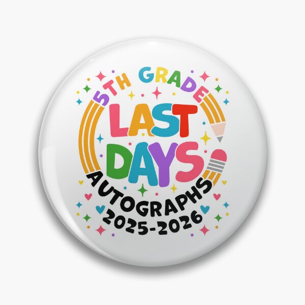 Item preview, Last Day of 5th Grade 2025 2026 Autograph Design Fifth Grade Graduation Last Day School designed and sold by gunaone-design.