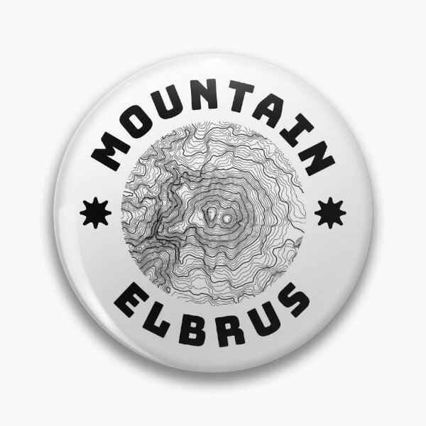 Item preview, Mount Elbrus Topographic Design – Caucasus Mountain Contour Art designed and sold by Kavkaz.North.