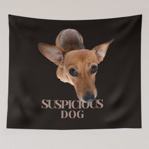 Item preview, Suspicious Dog Funny Pet Humor Shirt for Dog Lovers designed and sold by bozet.