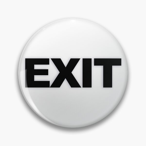 Item preview, EXIT — Black Minimal Bold Type Statement designed and sold by WORDPAUSE.
