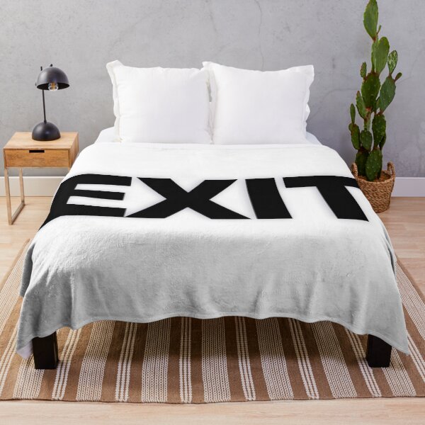 Item preview, EXIT — Black Minimal Bold Type Statement designed and sold by WORDPAUSE.