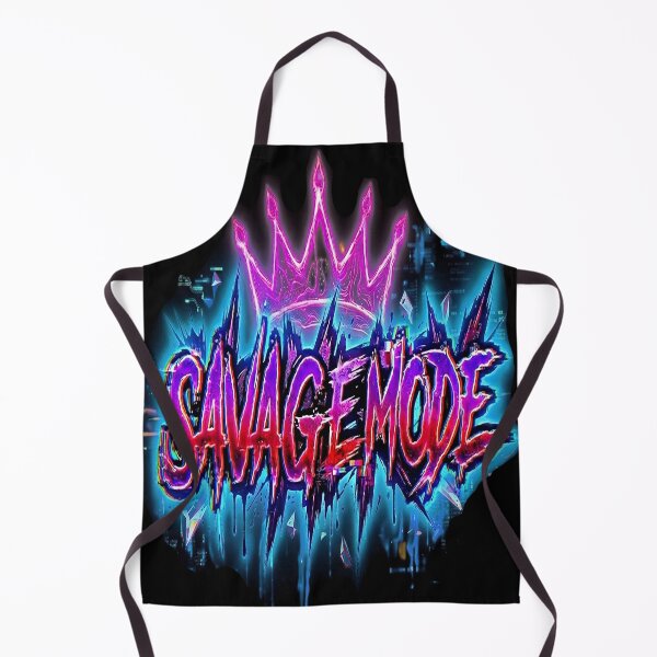 Item preview, Savage Mode Glitch Street Design | Neon Aggressive Typography Art designed and sold by Mysterious Shop.
