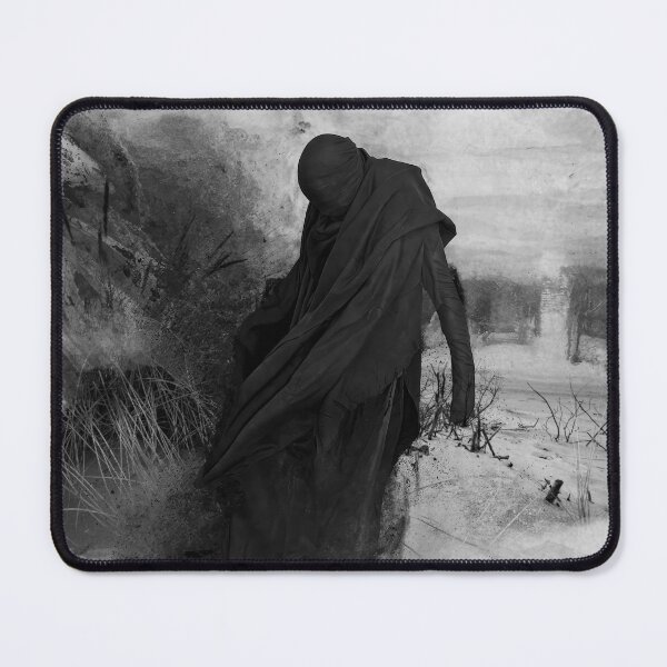 Item preview, Dark Abstract Figure – Surreal Black and White Art designed and sold by Saint Arts Studio.