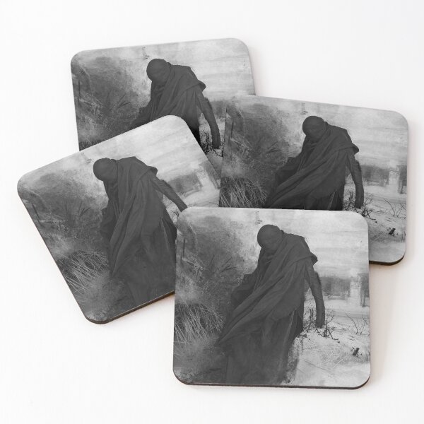 Item preview, Dark Abstract Figure – Surreal Black and White Art designed and sold by Saint Arts Studio.