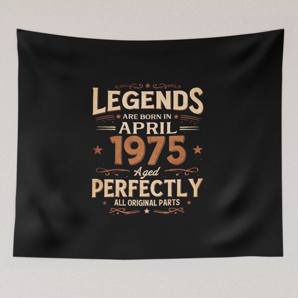 Item preview, 51st Birthday gift Men Women Legend April 1975 51 Years designed and sold by SylviaYLaughlin.