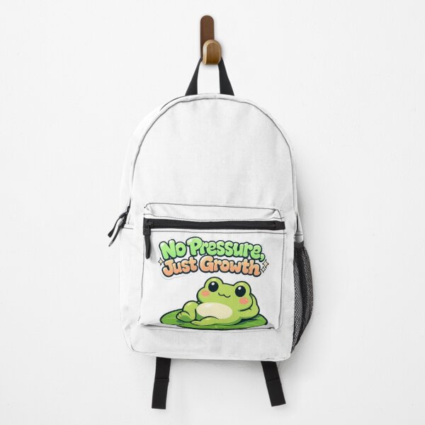 Item preview, No Pressure Just Growth Cute Frog Cartoon Graffiti Design designed and sold by auraRM studio.