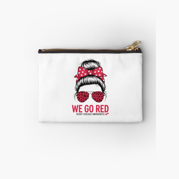 Item preview, Go Red Messy Bun Women In February Heart Disease Awareness designed and sold by IdunayaStore.