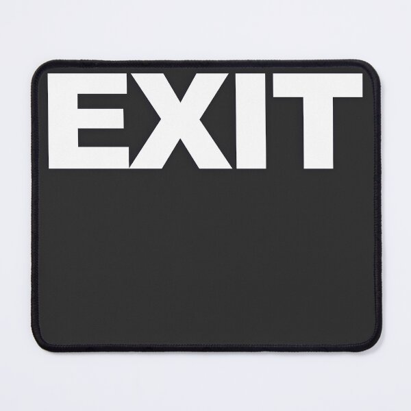 Item preview, EXIT — White Minimal Bold Type Statement designed and sold by WORDPAUSE.