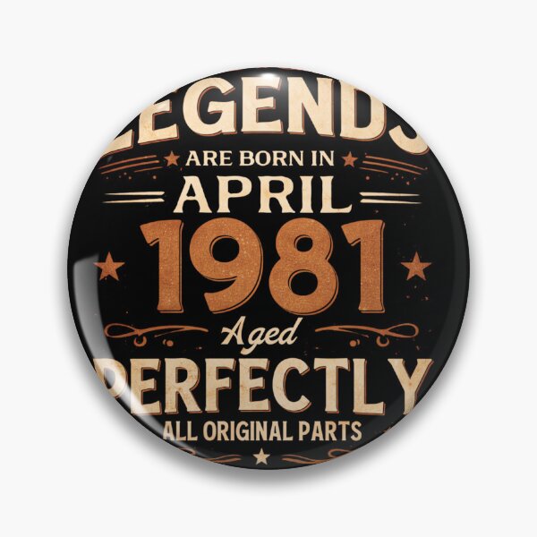 Item preview, 45th Birthday gift Men Women Legend April 1981 45 Years designed and sold by SylviaYLaughlin.