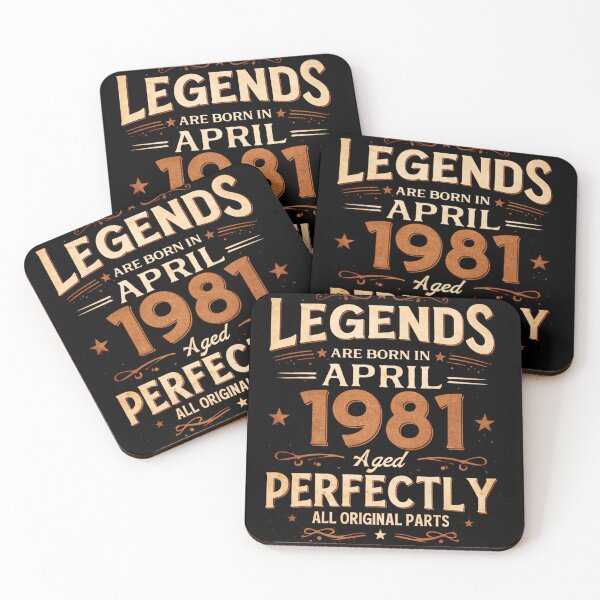 Item preview, 45th Birthday gift Men Women Legend April 1981 45 Years designed and sold by SylviaYLaughlin.
