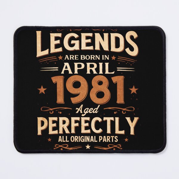 Item preview, 45th Birthday gift Men Women Legend April 1981 45 Years designed and sold by SylviaYLaughlin.