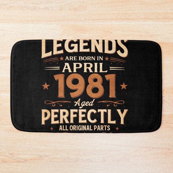 Item preview, 45th Birthday gift Men Women Legend April 1981 45 Years designed and sold by SylviaYLaughlin.