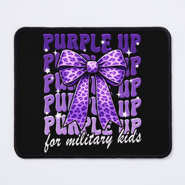 Item preview, Purple Up for Military Kids Military Child Month Coquette Bow designed and sold by BlightedArt.
