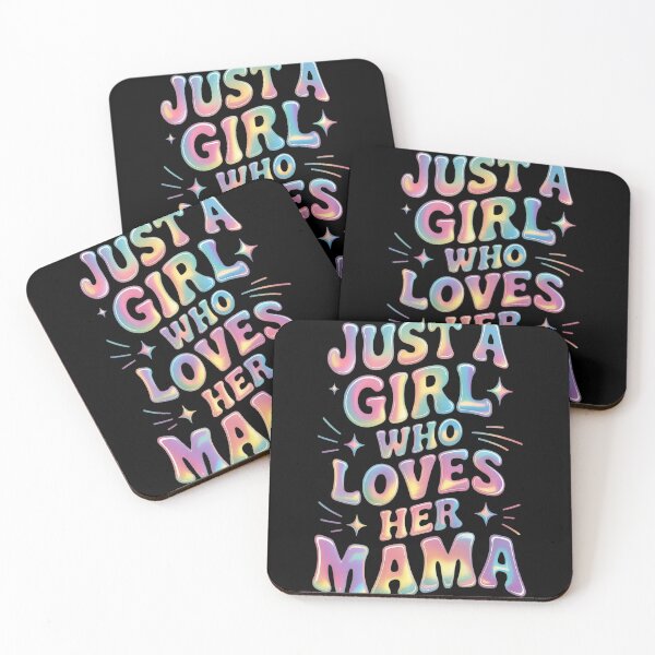 Item preview, Just A Girl Who Loves Her Mama Mother Son and Daughter Love designed and sold by gandebro.