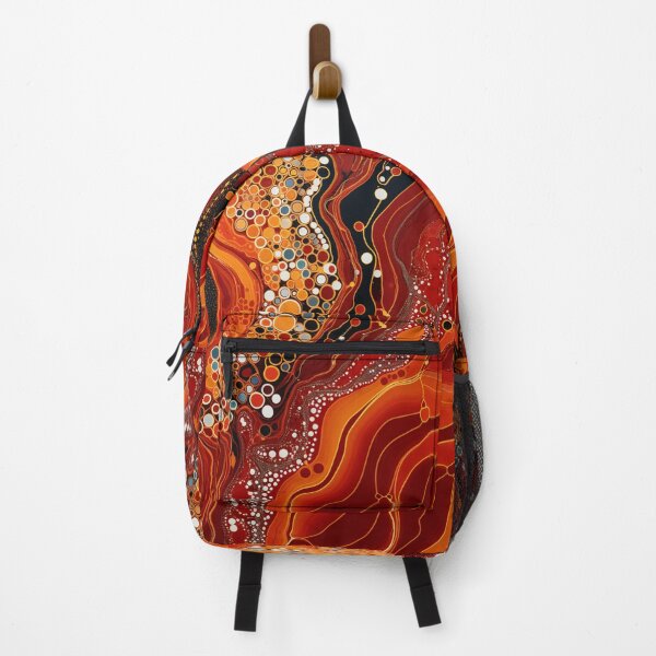 Item preview, Aboriginal Inspired Dot Art - Hot Lava Flow designed and sold by GrinGalore.