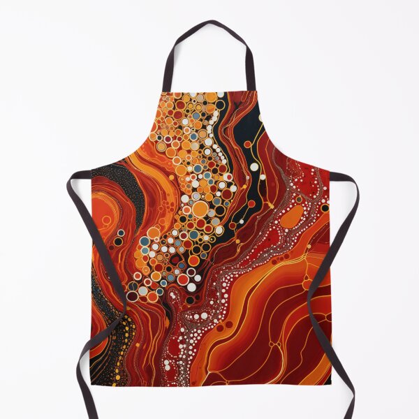 Item preview, Aboriginal Inspired Dot Art - Hot Lava Flow designed and sold by GrinGalore.