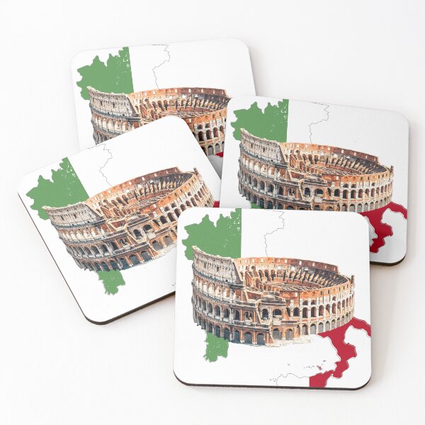 Item preview, Italy Pride: The Colosseum & Map Silhouette designed and sold by artsdylan.