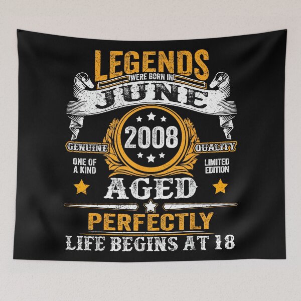Item preview, 18th Birthday Boy Legends were Born in June 2008 18 Year Old designed and sold by SylviaYLaughlin.
