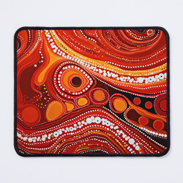 Item preview, Aboriginal Inspired Dot Art - Hot Lava Pattern designed and sold by GrinGalore.