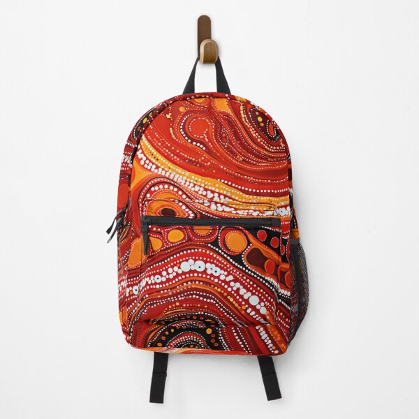 Item preview, Aboriginal Inspired Dot Art - Hot Lava Pattern designed and sold by GrinGalore.