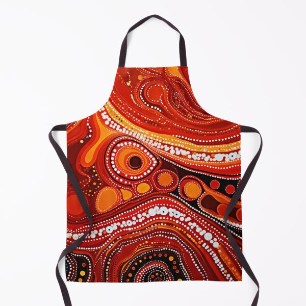 Item preview, Aboriginal Inspired Dot Art - Hot Lava Pattern designed and sold by GrinGalore.