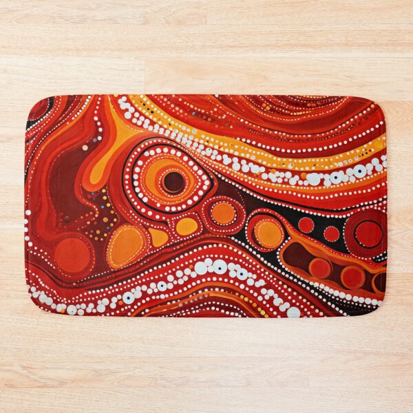 Item preview, Aboriginal Inspired Dot Art - Hot Lava Pattern designed and sold by GrinGalore.