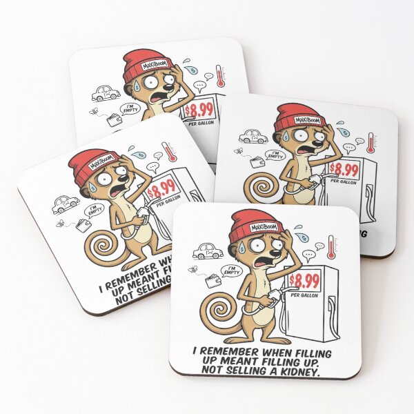 Item preview, MaXiBoOM Gas Price Shock - Funny Meerkat Existential Crisis designed and sold by mAXiBoOM.