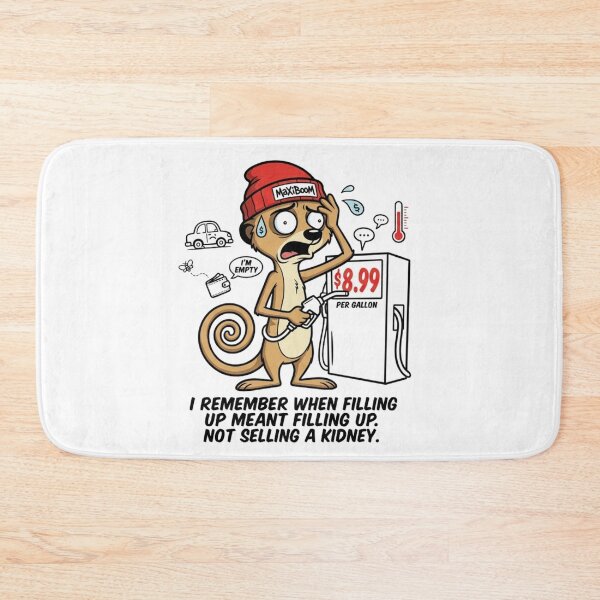Item preview, MaXiBoOM Gas Price Shock - Funny Meerkat Existential Crisis designed and sold by mAXiBoOM.