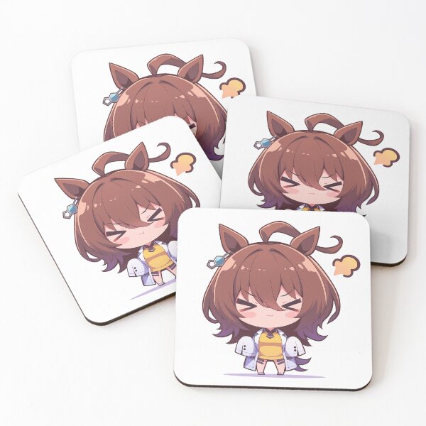 Item preview, Agnes Tachyon Uma Musume Pretty Derby Lab Coat Chibi Pout designed and sold by 108Recordings.