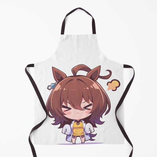 Item preview, Agnes Tachyon Uma Musume Pretty Derby Lab Coat Chibi Pout designed and sold by 108Recordings.