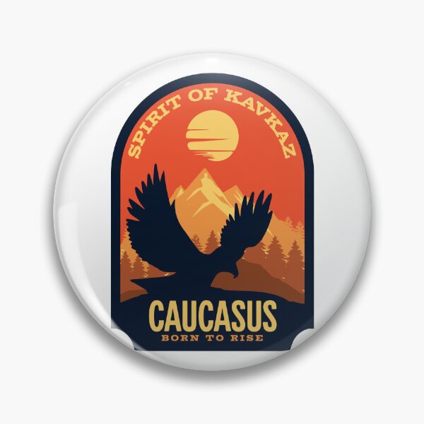 Item preview, Spirit of Kavkaz Eagle | Caucasus Mountains Vintage Badge designed and sold by Kavkaz.North.