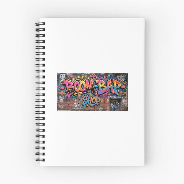 Item preview, An AI take on 1980s graffiti designed and sold by Boom Bap Shop.